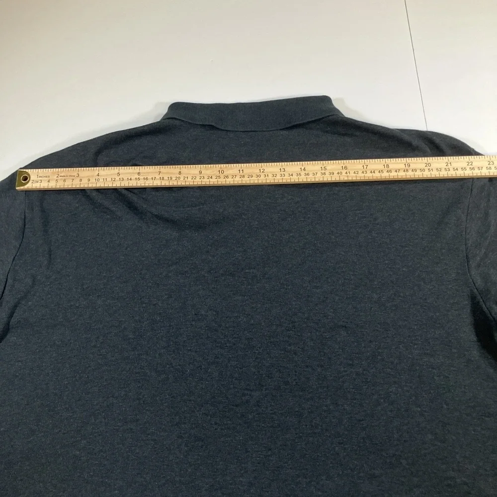 Polo Ralph Lauren Long Sleeve Polo‎ Mens 2XLT Big Tall Charcoal Heather Pony